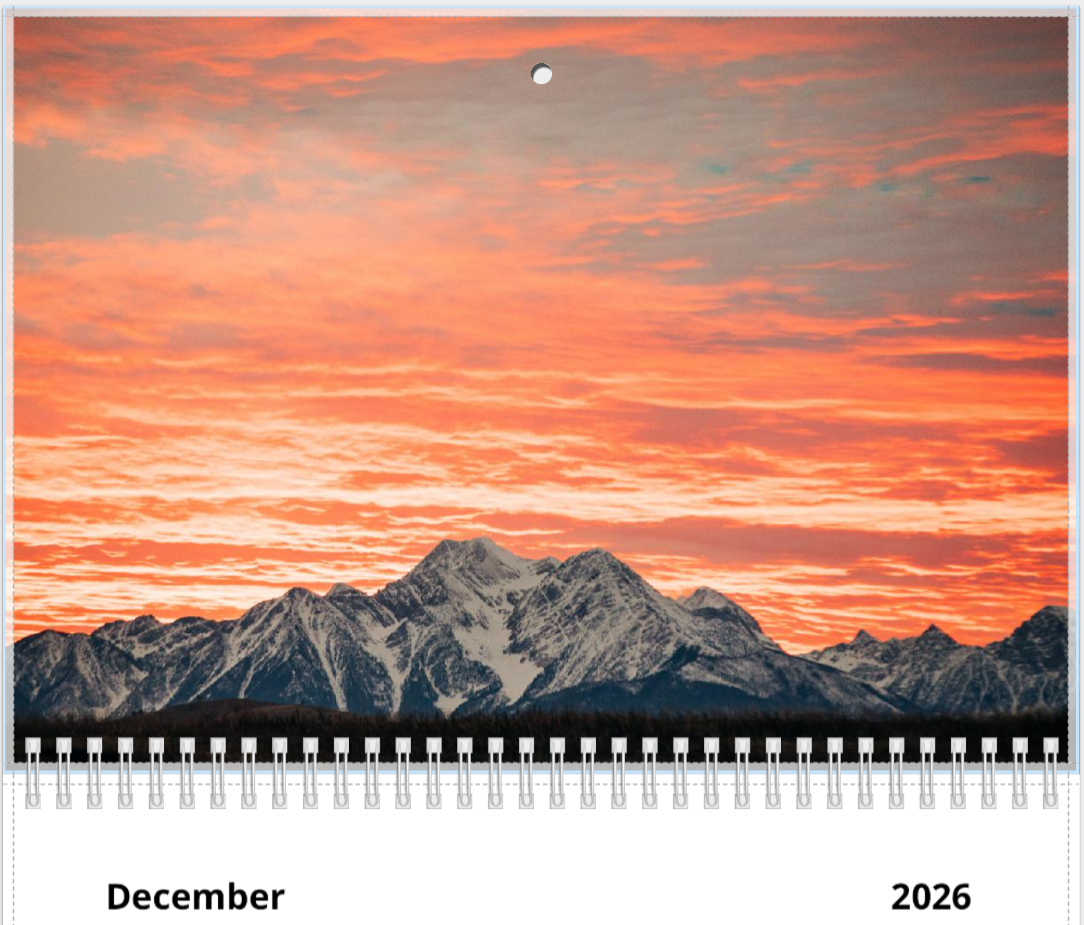 2026 Mountain/Wildlife Wall Calendar