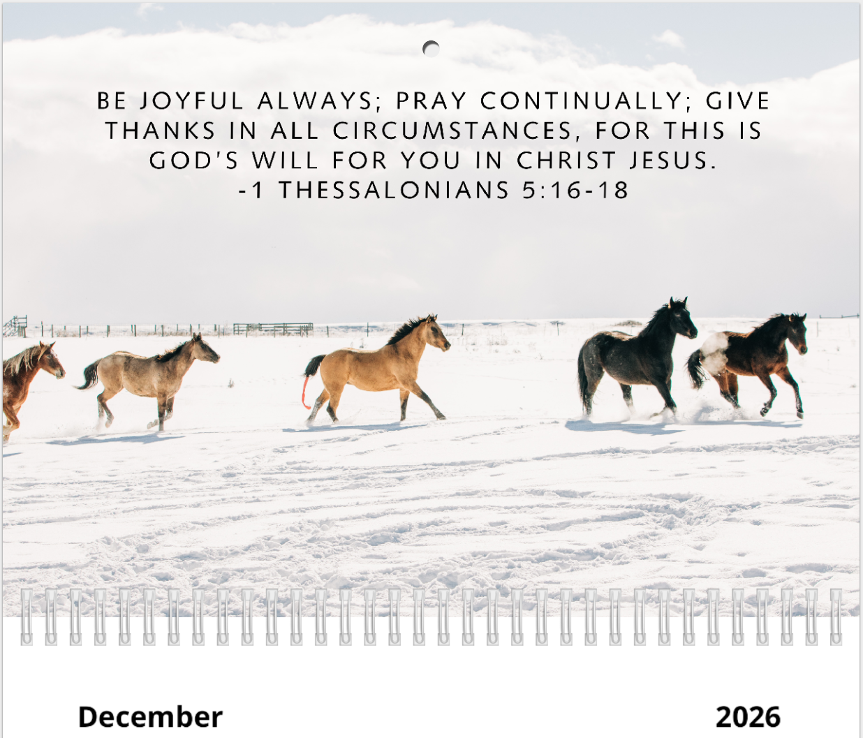 2026 Bible Verse Wall Calendar