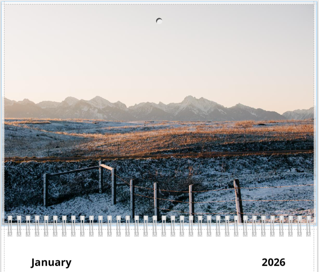 2026 Mountain/Wildlife Wall Calendar